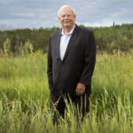 Portrait of Art Froehlich, Calgary agriculture industry leader, Alberta Order of Excellence member