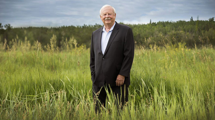 Portrait of Art Froehlich, Calgary agriculture industry leader, Alberta Order of Excellence member