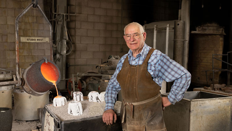 Portrait of bronze sculptor Don Begg, 2024 Alberta Order of Excellence inductee