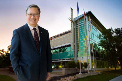 Portrait of John Mah, Alberta Order of Excellence member and Sub-Prior of the Order of St. John