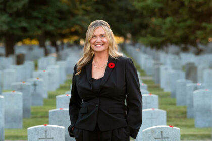 Portrait of Maureen Bianchini Purvis, founder of No Stone Left Alone, Alberta Order of Excellence member
