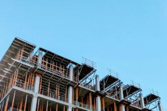 Apartment building under construction