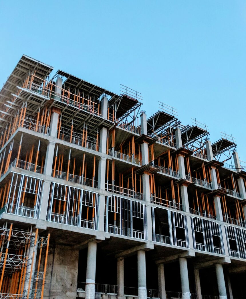 Apartment building under construction