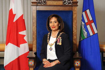 Portrait of the Honourable Salma Lakhani, Lieutenant Governor of Alberta and Alberta Order of Excellence Chancellor