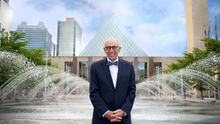 Portrait of former Edmonton mayor Stephen Mandel, 2024 Alberta Order of Excellence inductee