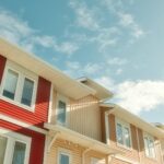 A row of multi-family homes in Calgary, Alberta