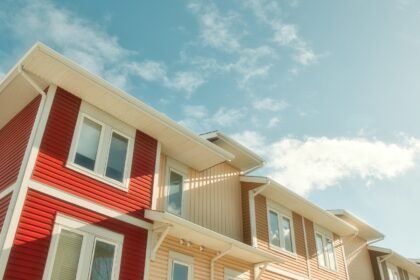 A row of multi-family homes in Calgary, Alberta