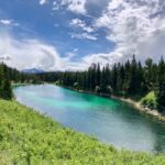 One of the green lakes in the Valley of the Five Lakes, Jasper National Park