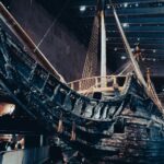 The warship Vasa on display in its museum hall in Stockholm, Sweden